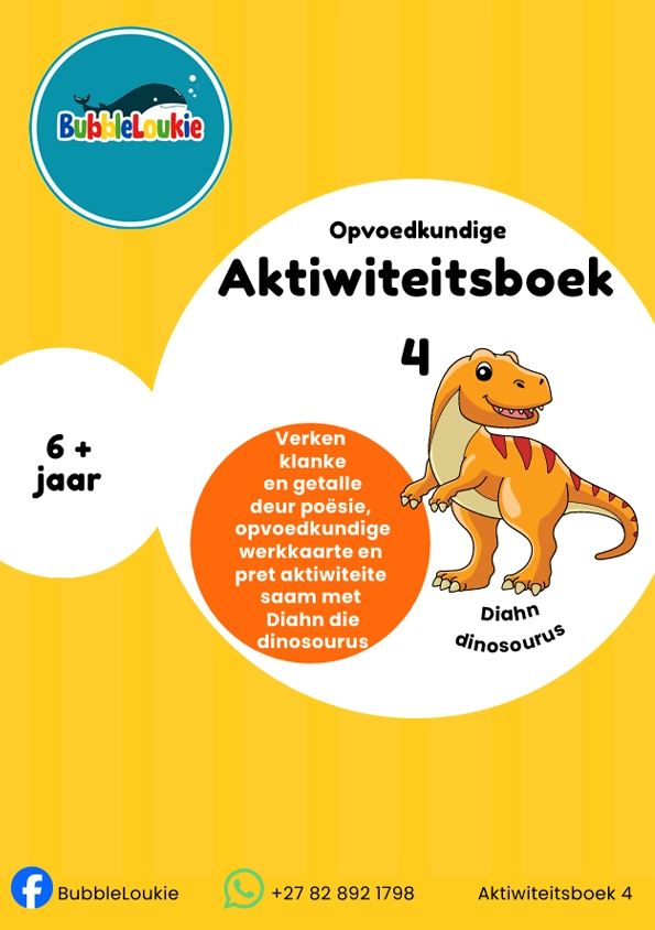 Diahn die Dinosourus – Afrikaans Activity Book 6+ | R25